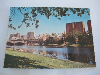 The Yarra River & City Skyline Melbourne Australia Postcard