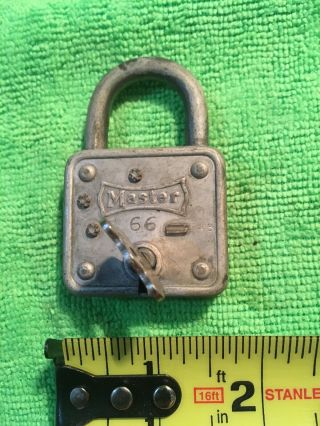 Vintage Master Lock And Key