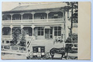Old Postcard Post Office,  Kunkletown,  Pa,  1909