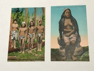 2 Vintage Philippines Postcards
