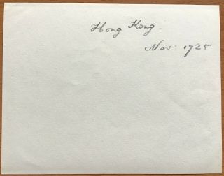 1925 PHOTO POST CARD OF HONG KONG: STREET SCENE/CHUN HING TAILOR 3
