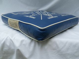 Vintage Blue Boat Cushion Life Preservert Nautical Marine Knots Acme Java Kapok 5