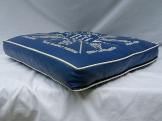 Vintage Blue Boat Cushion Life Preservert Nautical Marine Knots Acme Java Kapok 6