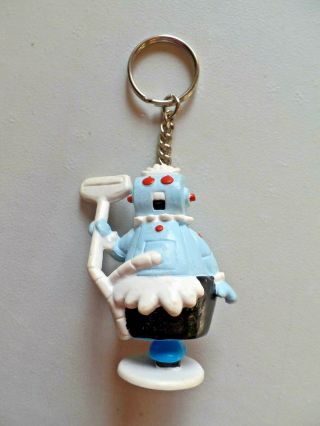 Vintage The Jetsons Rosie Robort Key Chain Applause 1990 2 1/2 " Tall Pvc