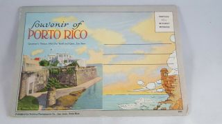 Souvenir Of Porto Rico - Fold Out Puerto Rico 1909 Waldrop Curt Teich