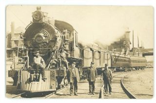 Rppc Wow Central Railroad Of Jersey Station Scranton Pa Real Photo Postcard