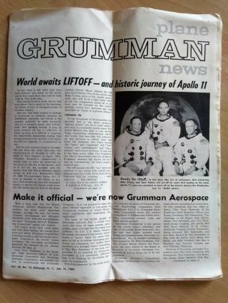 Pre - Launch Apollo 11 - Grumman News Vol.  28,  July 14,  1969