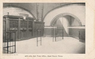 York City – Rapid Transit Subway Tunnel City Hall Ticket Office – Udb