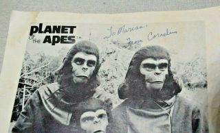 1973 Planet of the Apes Apjac Productions Promotional Photo Signed by Cornelius 2