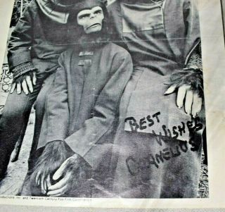 1973 Planet of the Apes Apjac Productions Promotional Photo Signed by Cornelius 3