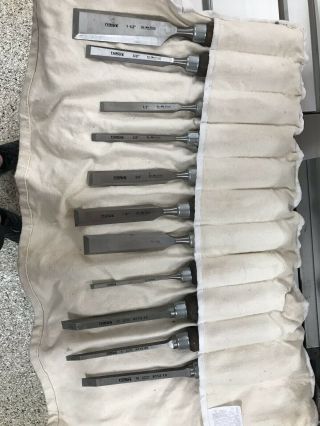 Narex Chisels - Set Of 8 Bench Chisels Plus Three Mortising Chisels