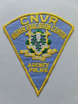 Vintage Cnvr Higher Education Center Agency Police Patch Connecticut 4626