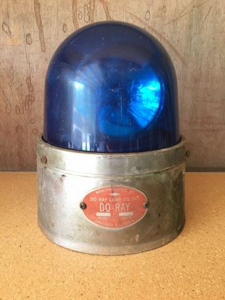 Vintage 1960’s Do - Ray Chicago Illinois Blue Dome Beacon Light Beam Lamp