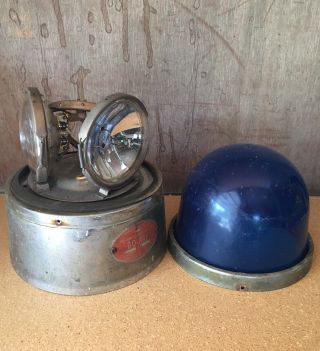 Vintage 1960’s Do - Ray Chicago Illinois Blue Dome Beacon Light Beam Lamp 3