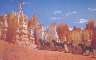 Q23 - 1755,  Horseback Rider,  Bryce Canyon Natl Park,  Ut. ,  Postcard.