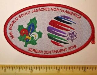 Serbian Contingent Serbia Badge Patch 2019 24th World Boy Scout Jamboree