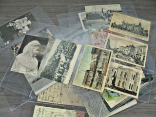 Bulgaria,  Germany (few),  Old Postcards W/stamps