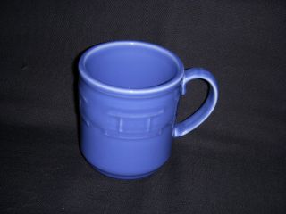 Longaberger Woven Traditions Pottery Cornflower Blue Coffee Mug/cup Euc