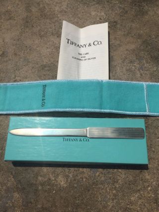 Tiffany & Co 925 Sterling Silver Letter Opener With Saudi Arabian Crest