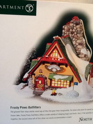 Dept 56 North Pole Frosty Pines Outfitters 56752