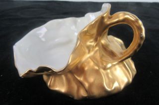 Rare Limoges T & V Ladies Toiletry Cup France Gold Tone Signed Kps