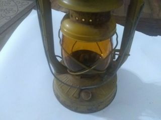 Vintage Dietz Lantern No 2 D - Lite Yellow Globe Property of Chicago Park District 6
