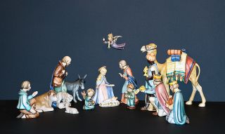 Hummel Goebel 15 Piece " Christmas Nativity " Set 214 Large - In Boxes