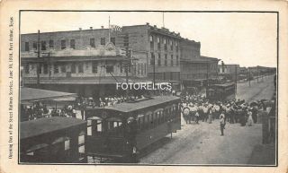1910 Opening Of Port Arthur - Street Railway Early Post Card