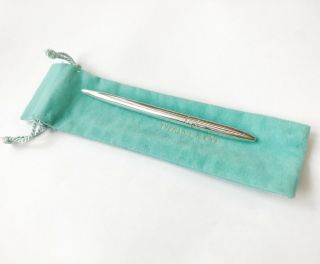 Tiffany & Co Sterling Silver Ballpoint Purse Pen With Cap