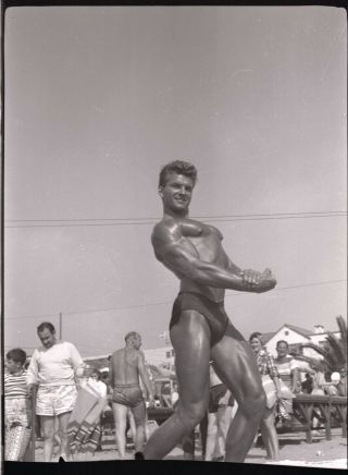 Vintage 1950s Bodybuilding Santa Monica California Negative 15