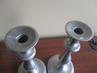 VINTAGE WILTON ARMETALE RWP PEWTER CANDLE HOLDERS CANDLE STICKS 2