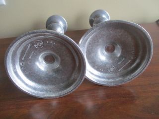 VINTAGE WILTON ARMETALE RWP PEWTER CANDLE HOLDERS CANDLE STICKS 5
