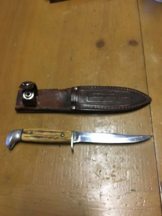 Vintage Case Xx Stag Fixed Blade 5 Finn Rare Old Knife 1965 - 69