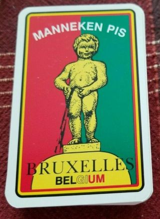 54 Costumes Manneken Pis Bruxelles Belgium Peeing Boy Brussels Playing Cards