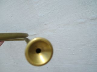 Large Vintage Brass Hunting French Horn Bugle Round Bell Wall Decor - 21.  5 