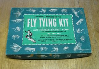 Boy Scout Fly Tying Kit / Vintage