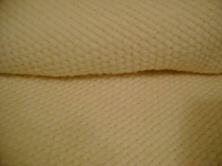 VTG LIGHTWEIGHT IVORY100 Acrylic WOVEN THERMAL Blanket TWIN 64 