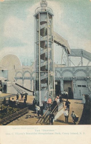 Brooklyn Ny – Coney Island Steeplechase Park The Dewdrop – Udb (pre 1908)