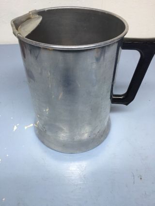 Vintage Aluminum Ice Water Or Lemon Aid Pitcher