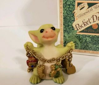 Whimsical World Of Pocket Dragon Real Musgrave " Many Charms Of A Pocket Dragon "
