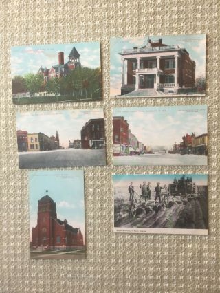 Six Postcards,  Watertown,  Sd