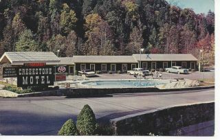 Postcard Tn Tennessee Gatlinburg Creekstone Motel Hotel Smokey Mountains
