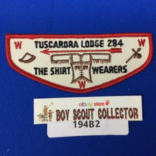 Boy Scout Oa Tuscarora Lodge 284 F3 Order Of The Arrow Pocket Flap Patch Ny