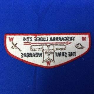 Boy Scout OA Tuscarora Lodge 284 F3 Order Of The Arrow Pocket Flap Patch NY 2