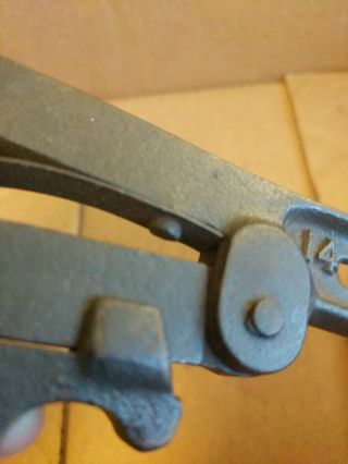 vintage adjustable crescent Pipe Monkey Wrench antique industrial unique 1900s 6