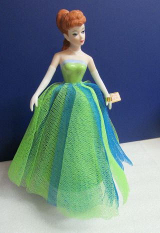 1994 Mattel Barbie Senior Prom 1963 Porcelain Music Box Figurine Enesco