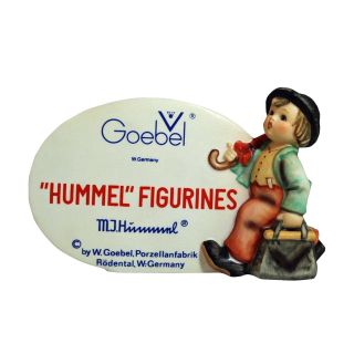 Hummel 187/a No Box Dealer Plaque Merry Wanderer