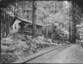 Cottages Along Railroad Tracks - Mt Tamalpais - Mill Valley - Ca - Marin