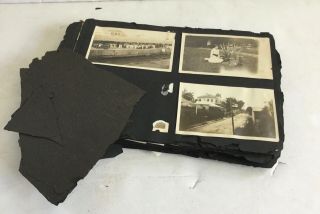 Old Photo Album Over 140 Black White 1910 - 20 Portsmouth Nh Baseball Bicycles