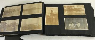 Old Photo Album Over 140 Black White 1910 - 20 Portsmouth NH Baseball Bicycles 5